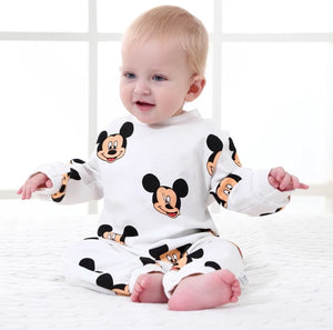 Winter Mickey Outfits Cartoon Onesies Baby Clothes