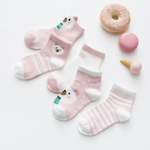 5Pairs  0-2Years Infant Baby Socks