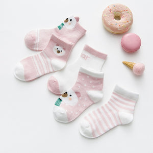 5Pairs  0-2Years Infant Baby Socks