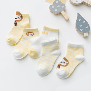 5Pairs  0-2Years Infant Baby Socks