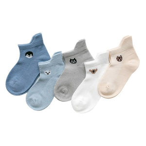 5Pairs  0-2Years Infant Baby Socks